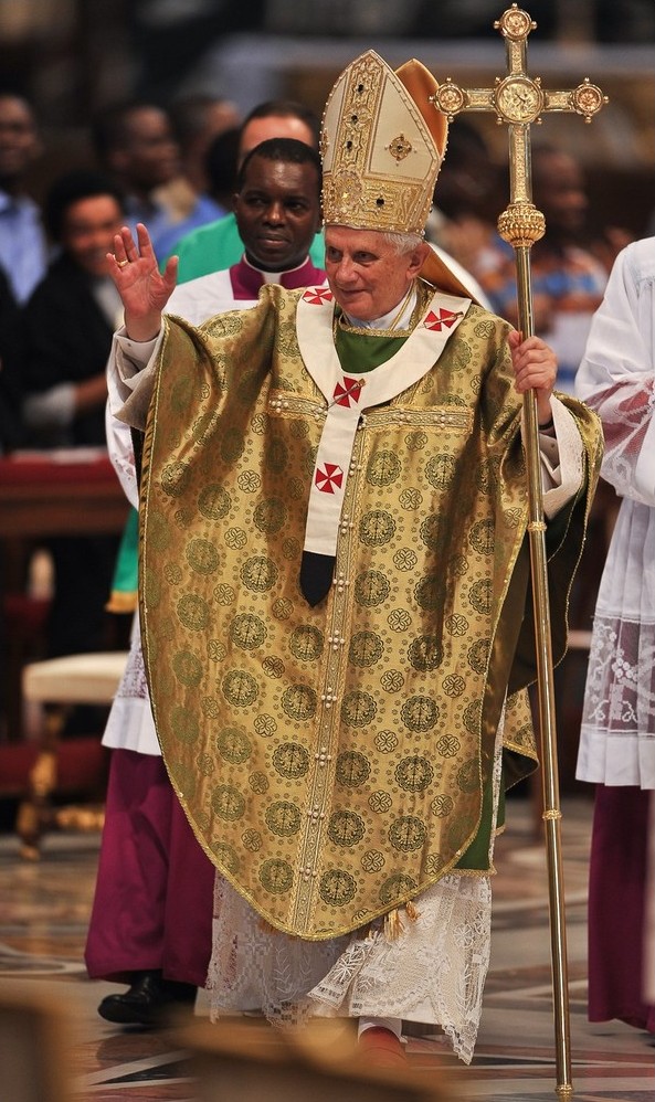 Pope Benedict XVI celebrates a special m